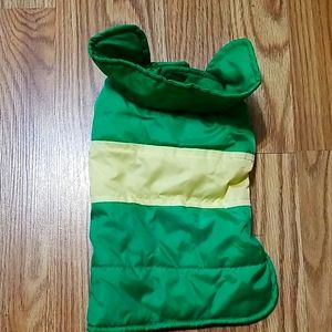 XXS Pet Green and Yellow bomber jacket